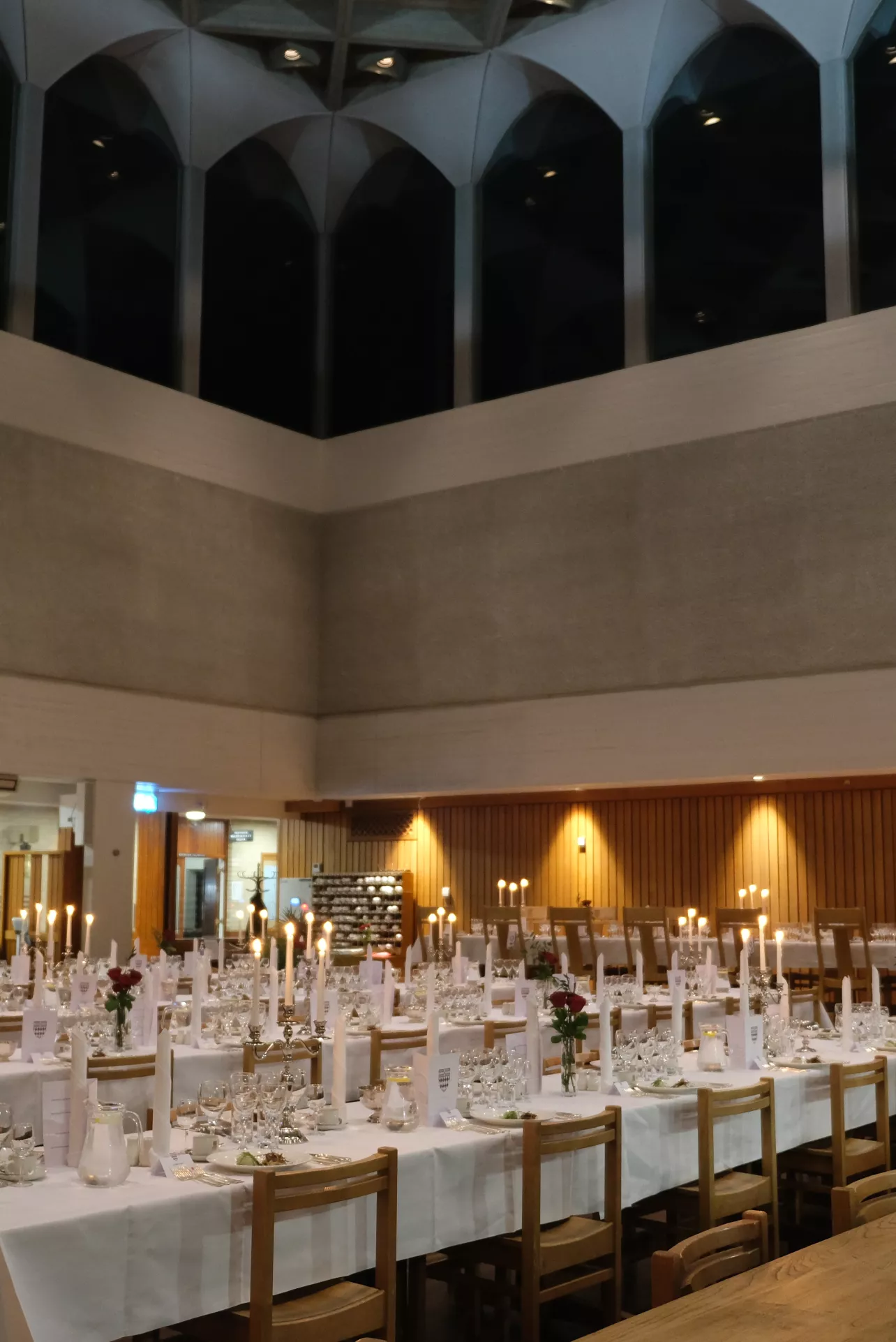 Dining Hall set for Formal