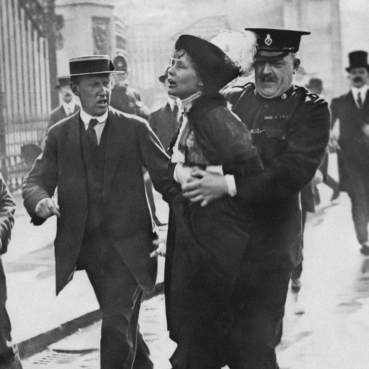 Emmeline Pankhurst is arrested